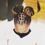 Man bun braids