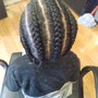 Kid's straight back Braids