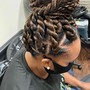 Goddess braids mid back