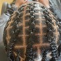 Half & Half French & Box Braids