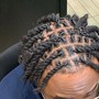 Starter Locs Coils  on Short Hair (Med. Lrg)