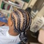 6 Stitched Feed-In Braids