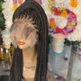 Braided Lace  with Real hair