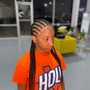 12 medium Cornrows/feed ins