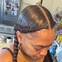 Kids ponytail French Braids small