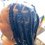 2 strand Y twist shoulder length