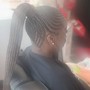 Sleek ponytail