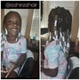 Kid's Braids and beads with added hair