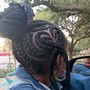 Adult Bantu Knots with Crochet