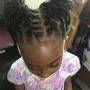 Kid's Traditional Cornrow Extensions