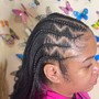 Cornrow twist combo