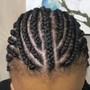 Straight Back Cornrows