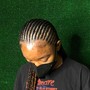 Small bohemian knotless braids