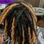 Invisible locs (lower back length)