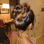 Hair Style with Added Extensions (Non-Bridal)