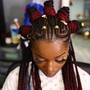 Feed In Cornrows (More than 10 braids)