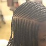 Small Straight back Braids