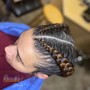 Feed-in Braids (Mid-Back)