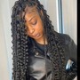 Box Braids medium ( hair included ) any color