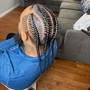 Tribal Braid w/  Medium Knotless Braids