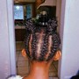 Feed In Braids Ponytail