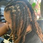 Palm roll Retwist two strand mid back