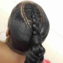 Half-up Half-down ponytail