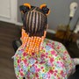 Braids with beads/ Natural hair/extensions