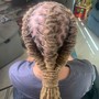 Straight back Braids (French braids)