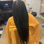 Smedium Box Braids waist