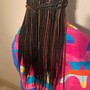 Box Braids medium parting