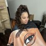 Half up half down sew in