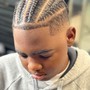 Freestyle braids and haircut combo #2