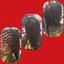 Flat Twists updo/combo