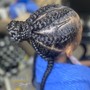 Feed-in Braids (Mid-Back)