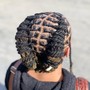 Straight Back Cornrows (natural hair)