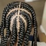 Small Straight back Braids