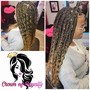 med Boho box braids