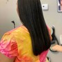 Kids Silk Press Relaxed Hair- Long and Thick