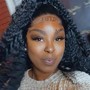 Synthetic Frontal Wig install only