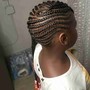 Small Kid's Feed-In Braids