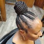 Individual Braids w/ Feed-ins