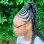 Braid ponytail 7 - 12 feed-in braids