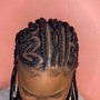 Braids in front Box Braids in back