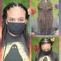 Medium Knotless Braids