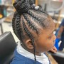 Kid's Braids w/ added Hair