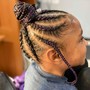 Kid's Braids w/ added Hair