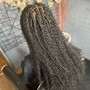 French curl smedium box braids