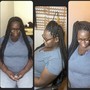 Small Shoulder Length knotless or box braids