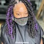 Butterfly Loc Shoulder Length over Locs